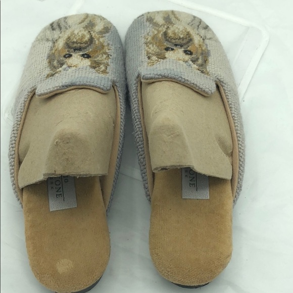 Amy Jo Gladestone NY Needle Point Terrier Mules Women’s Small - Picture 4 of 10